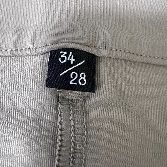 Public Rec All Day Every Day 5 Pocket Pants Men 34 x 28 Khaki Stretch Flat Front - Picture 7 of 10